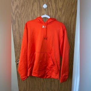Under Armour Bright Orange Hoodie Size Medium, rarely worn